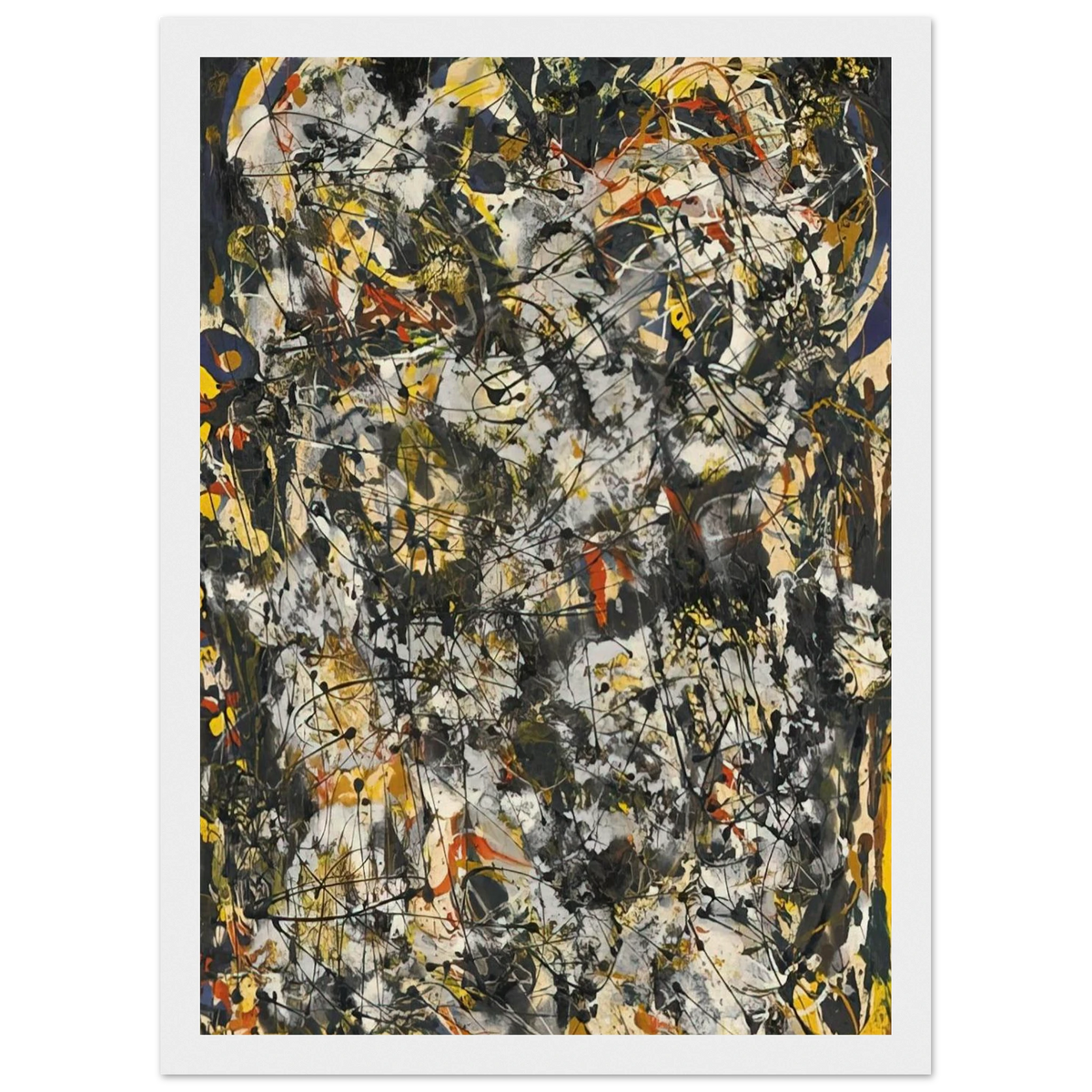 NUMBER 4 1951 Framed Poster | Jackson Pollock Framed Prints Wall Art | Jackson Pollock Store
