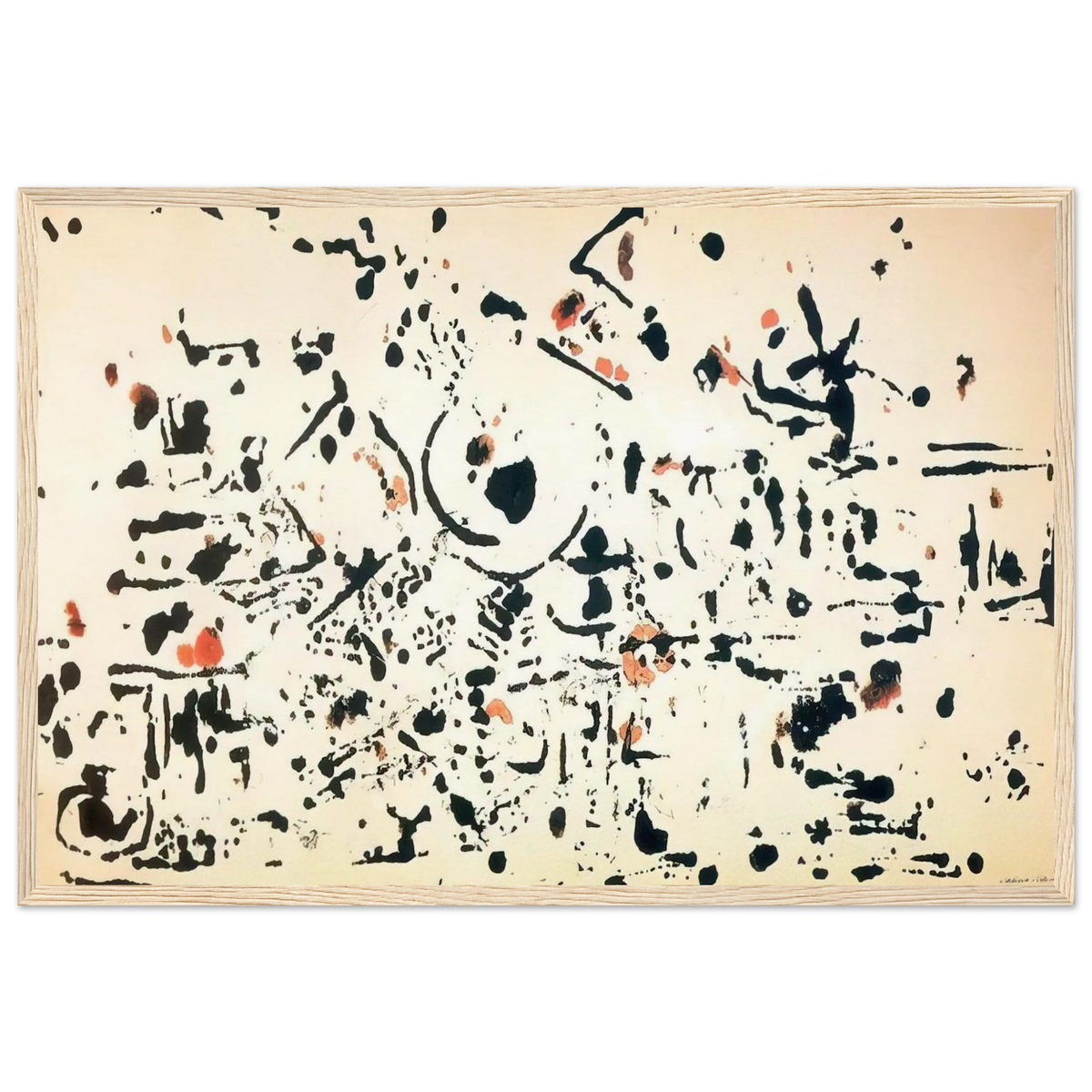 UNTITLED 1951 Framed Poster | Jackson Pollock Framed Prints Wall Art | Jackson Pollock Store