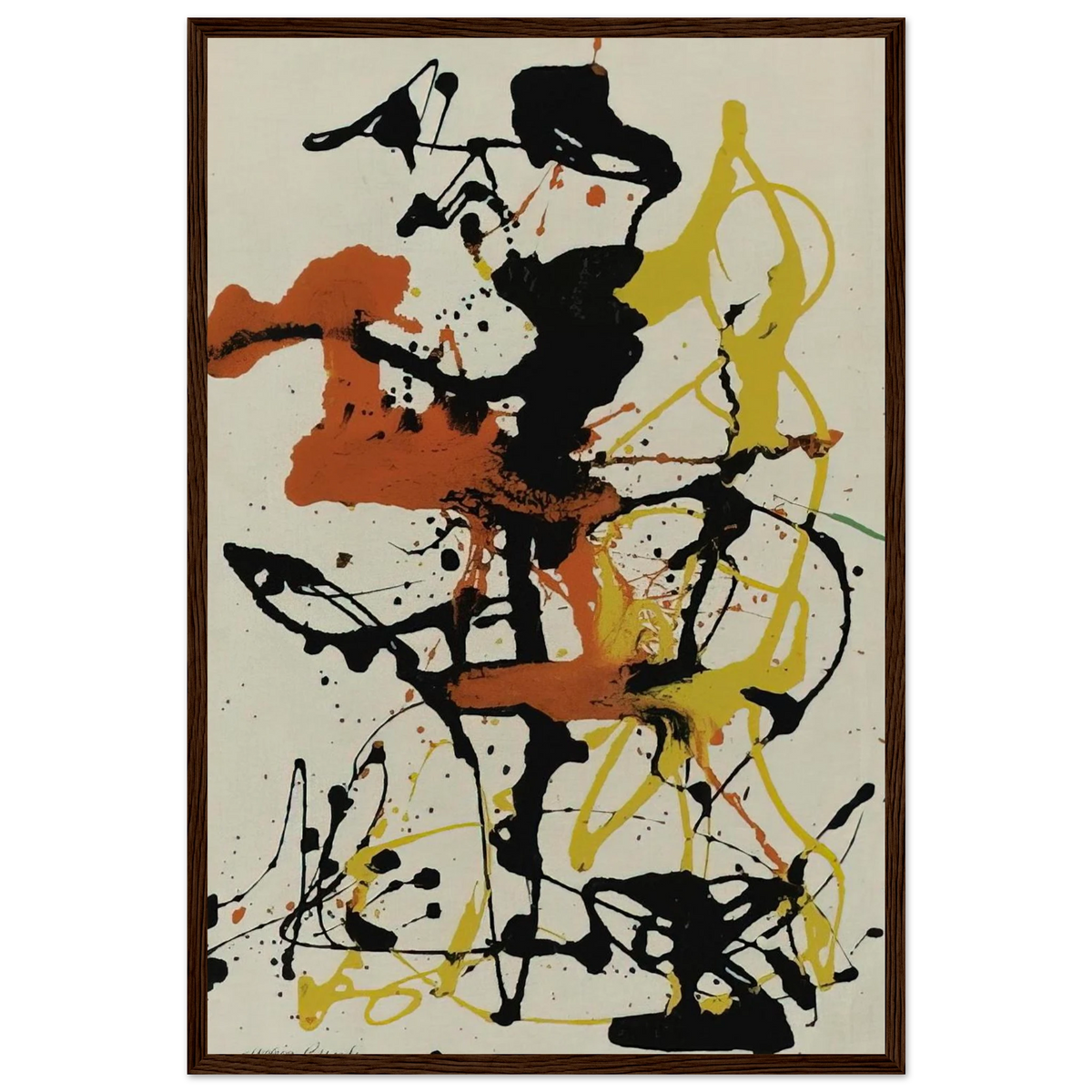 NUMBER 26 1949 Framed Poster | Jackson Pollock Framed Prints Wall Art | Jackson Pollock Store