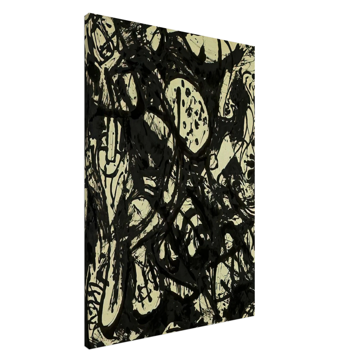 BLACK WHITE NUMBER 20 1951 Canvas | Jackson Pollock Canvas | Jackson Pollock Store