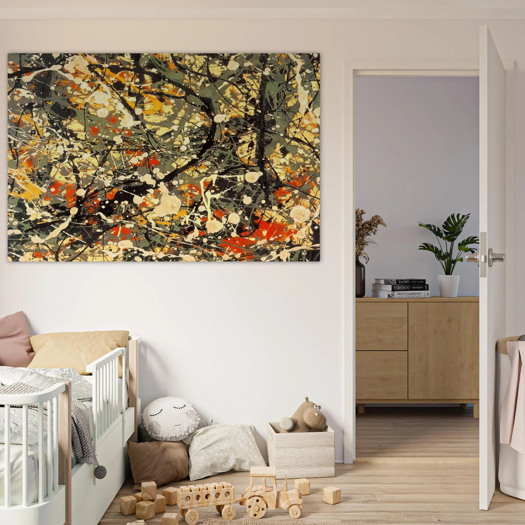 NUMBER 8 DETAIL Poster | Jackson Pollock Poster | Jackson Pollock Store