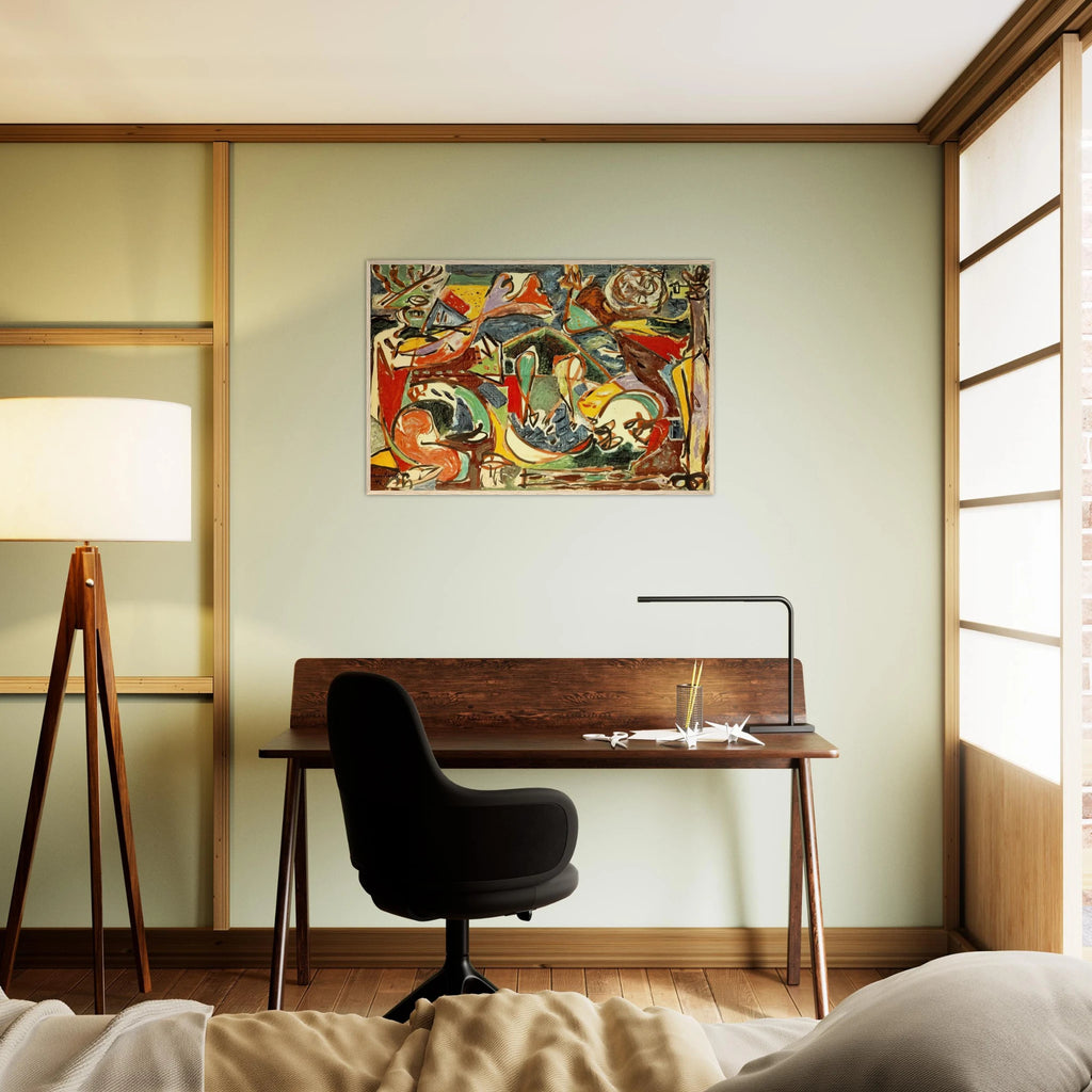 THE KEY Framed Poster | Jackson Pollock Framed Prints Wall Art | Jackson Pollock Store