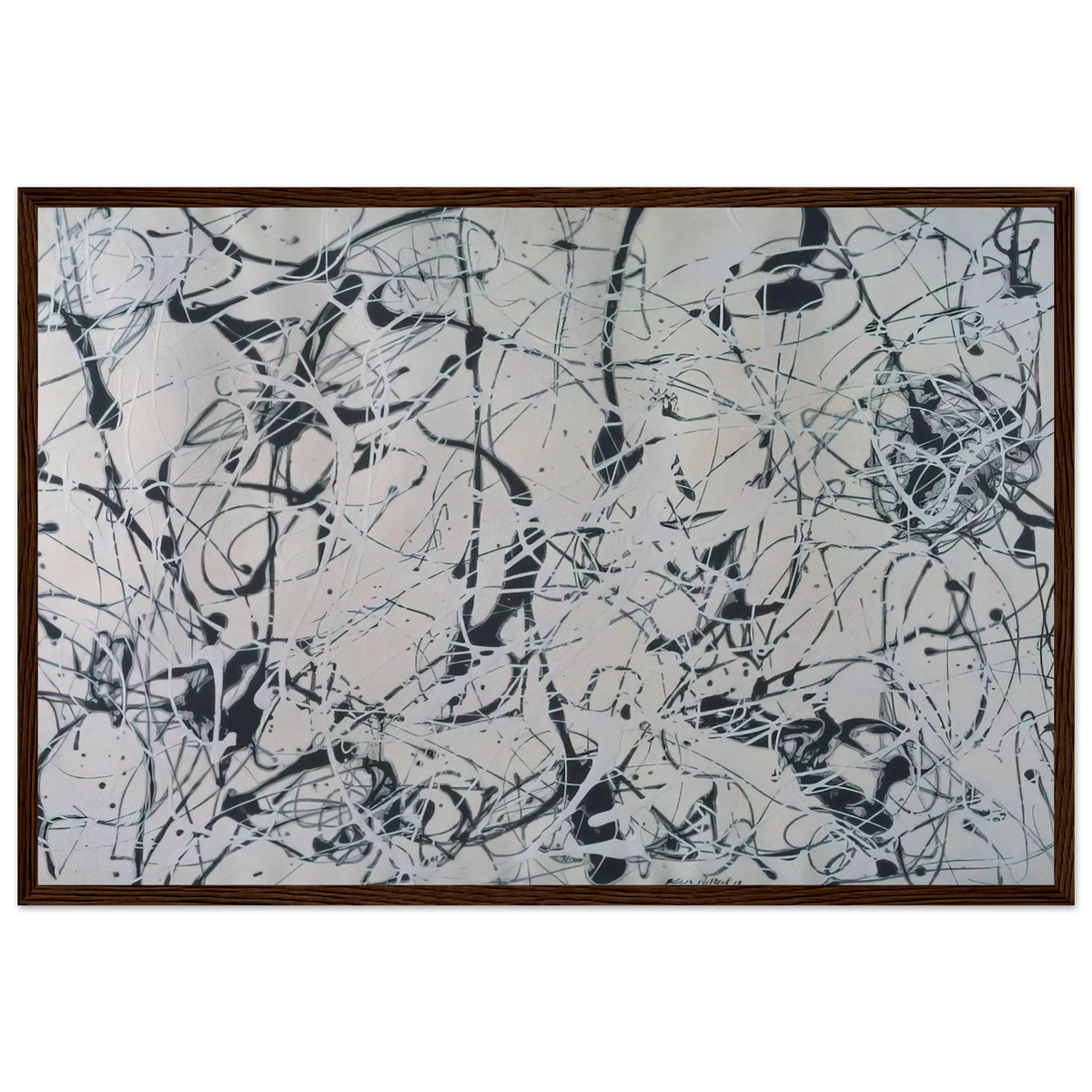 NUMBER 23 Framed Poster | Jackson Pollock Framed Prints Wall Art | Jackson Pollock Store