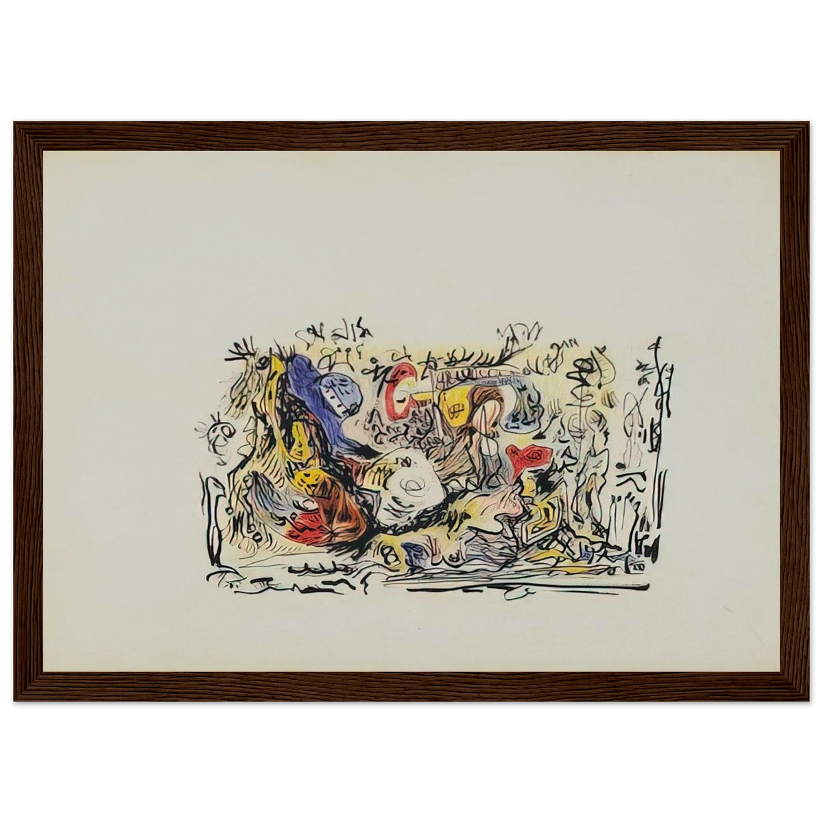 UNTITLED Framed Poster | Jackson Pollock Framed Prints Wall Art | Jackson Pollock Store
