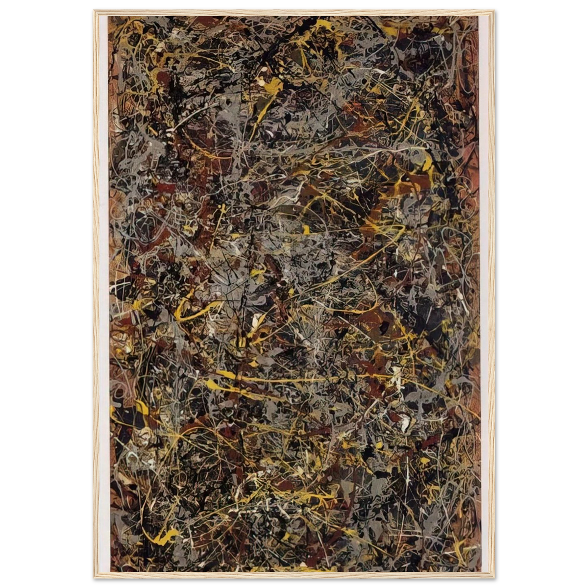 NUMBER 5 1948 1 Framed Poster | Jackson Pollock Framed Prints Wall Art | Jackson Pollock Store