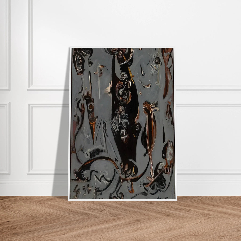 TOTEM LESSON 2 1945 Framed Poster | Jackson Pollock Framed Prints Wall Art | Jackson Pollock Store