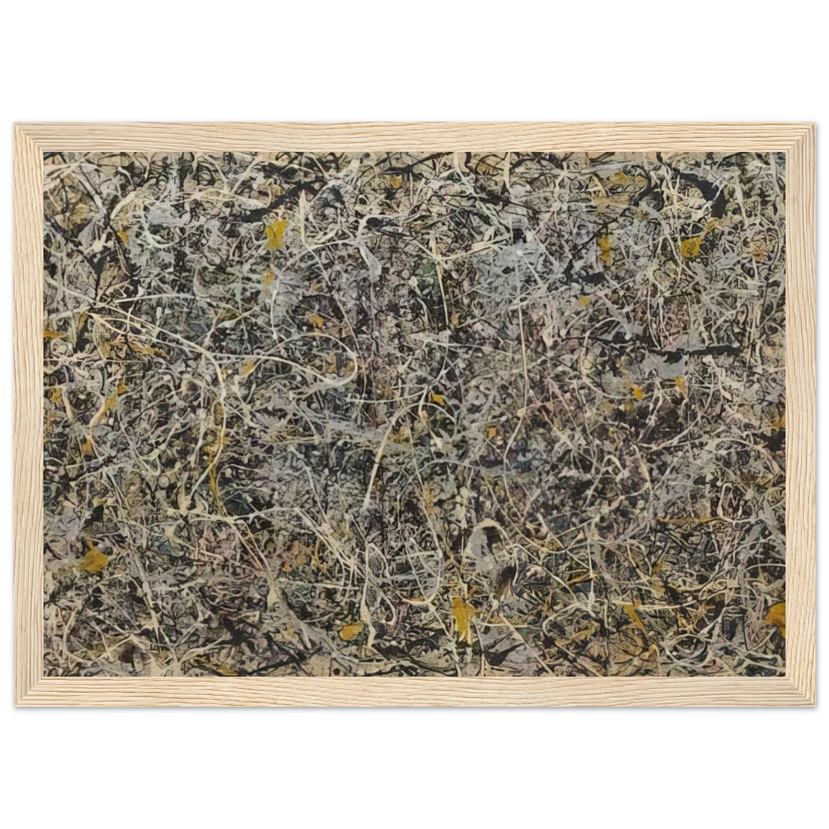 NUMBER 1 Framed Poster | Jackson Pollock Framed Prints Wall Art | Jackson Pollock Store