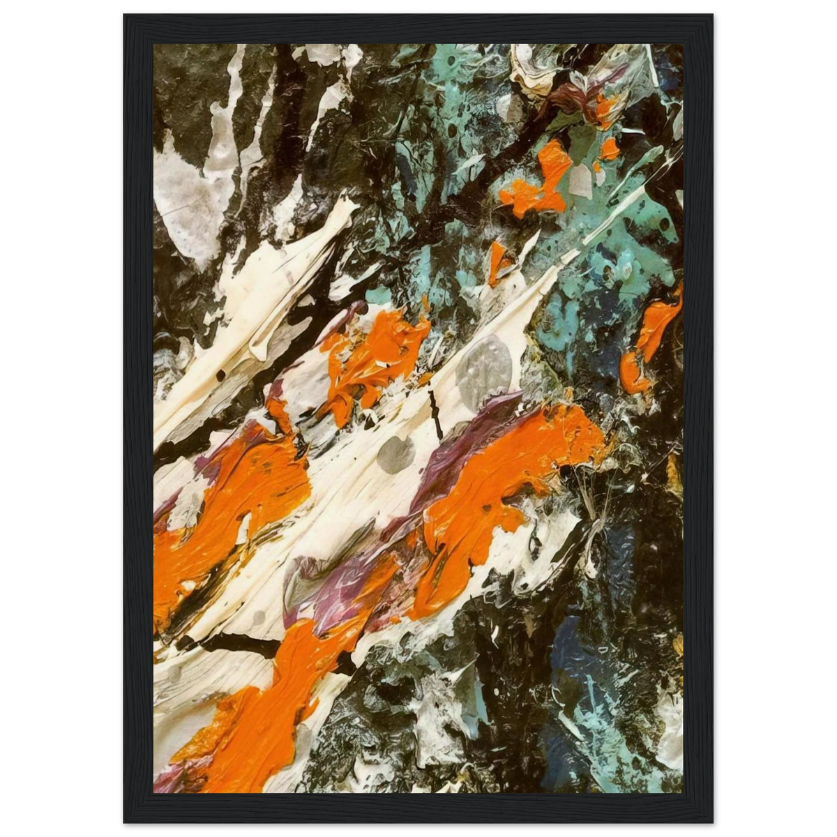 FULL FATHOM FIVE Framed Poster | Jackson Pollock Framed Prints Wall Art | Jackson Pollock Store