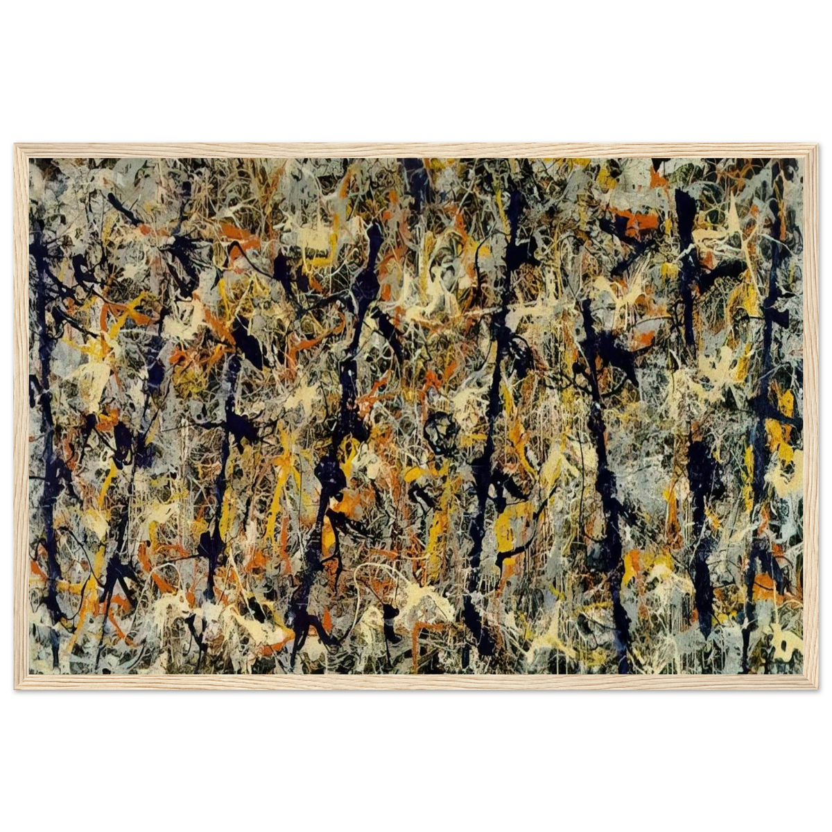 BLUE POLES NUMBER 11 1952 1 Framed Poster | Jackson Pollock Framed Prints Wall Art | Jackson Pollock Store