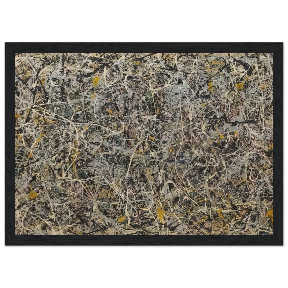 NUMBER 1 Framed Poster | Jackson Pollock Framed Prints Wall Art | Jackson Pollock Store