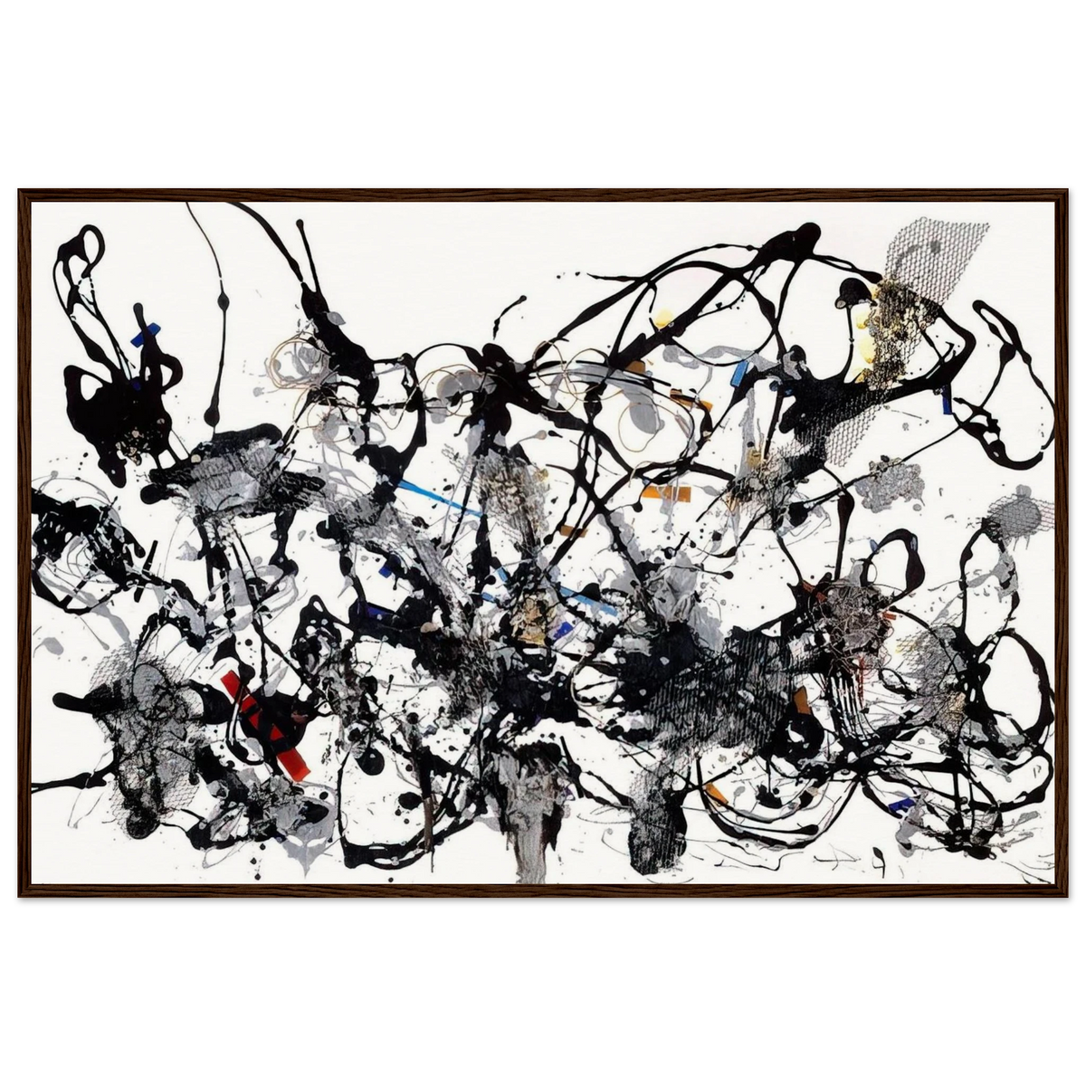 NUMBER 29 1950 Framed Poster | Jackson Pollock Framed Prints Wall Art | Jackson Pollock Store