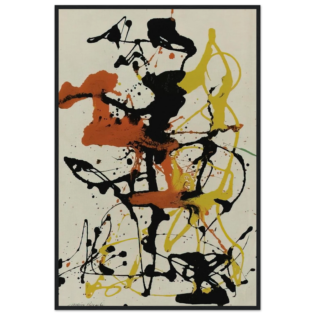 NUMBER 26 1949 Framed Poster | Jackson Pollock Framed Prints Wall Art | Jackson Pollock Store