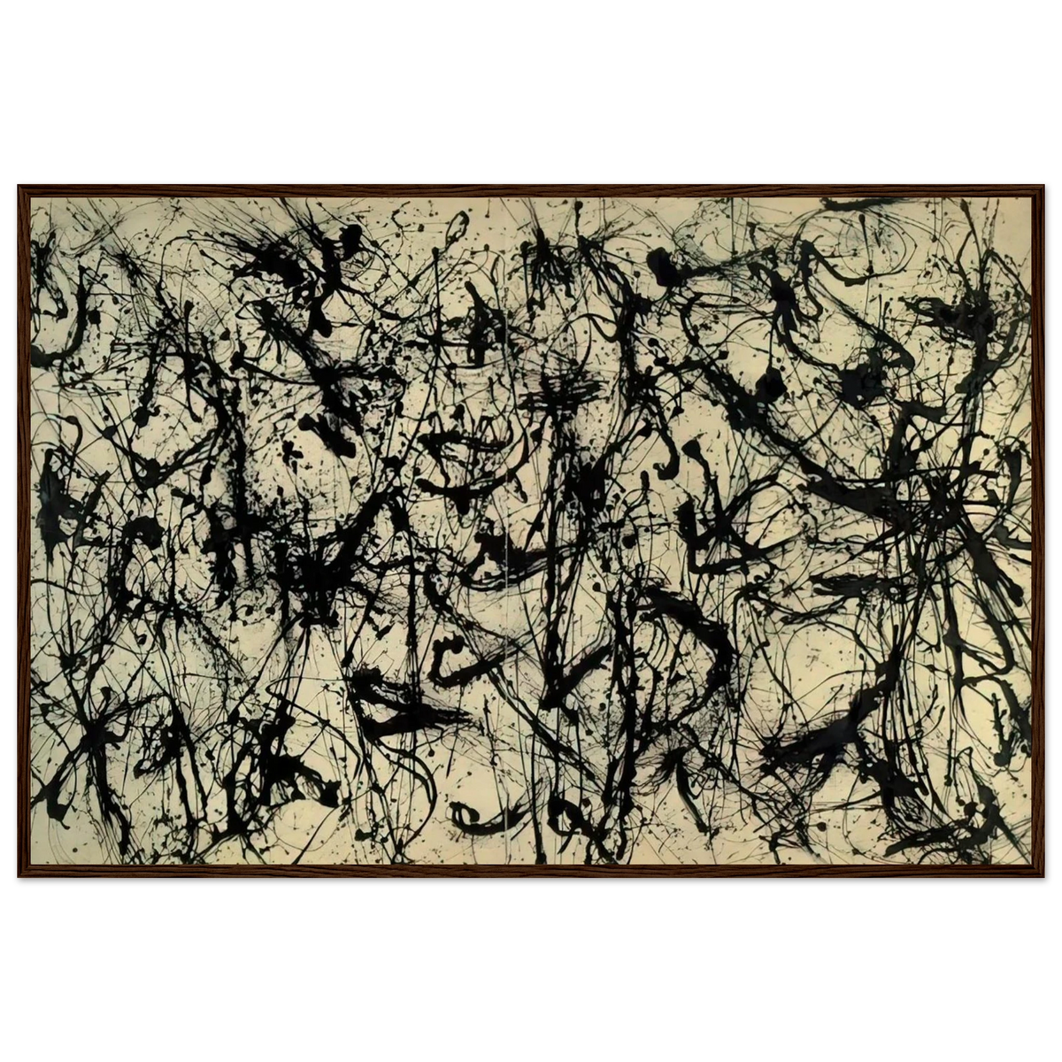 NUMBER 32 1950 Framed Poster | Jackson Pollock Framed Prints Wall Art | Jackson Pollock Store
