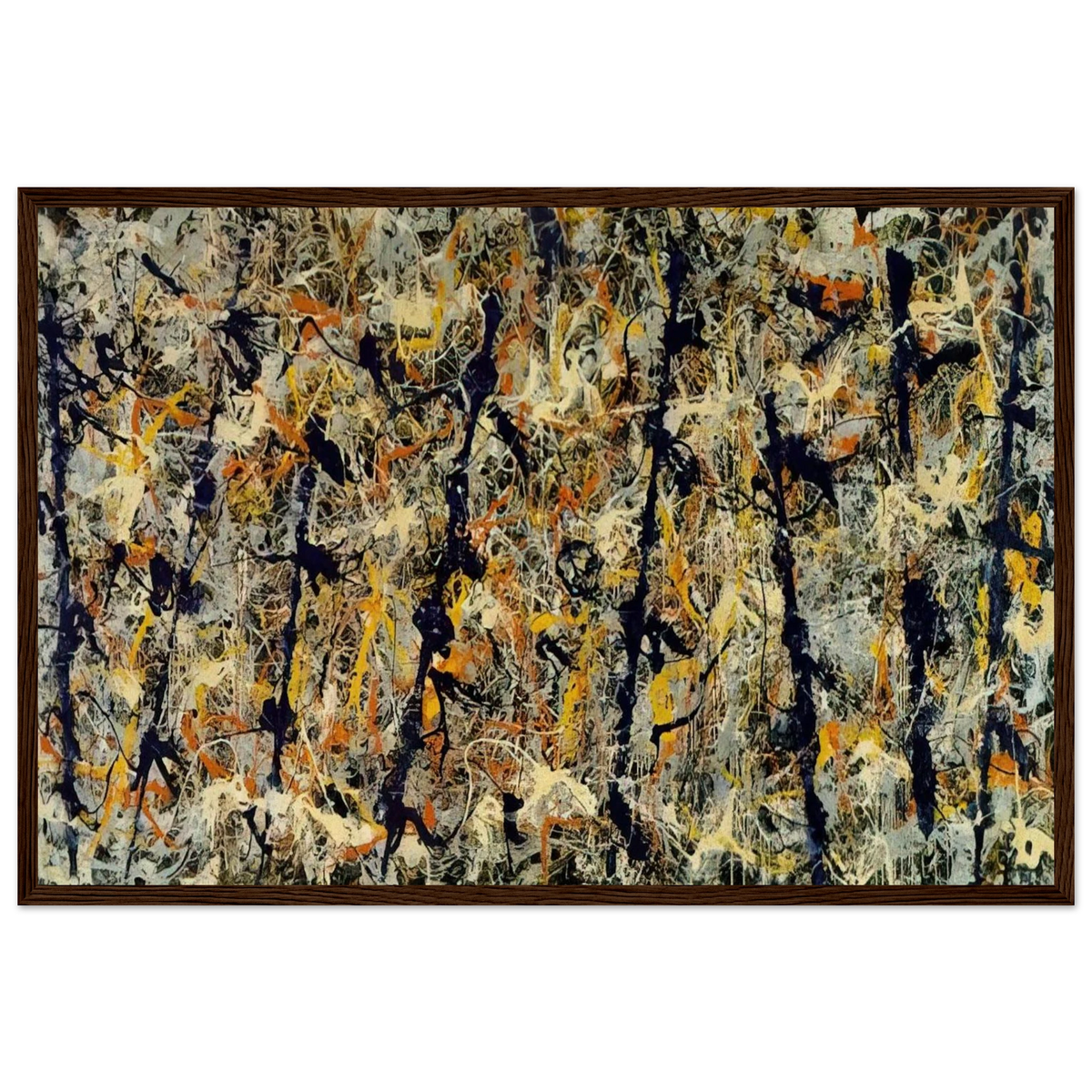BLUE POLES NUMBER 11 1952 1 Framed Poster | Jackson Pollock Framed Prints Wall Art | Jackson Pollock Store