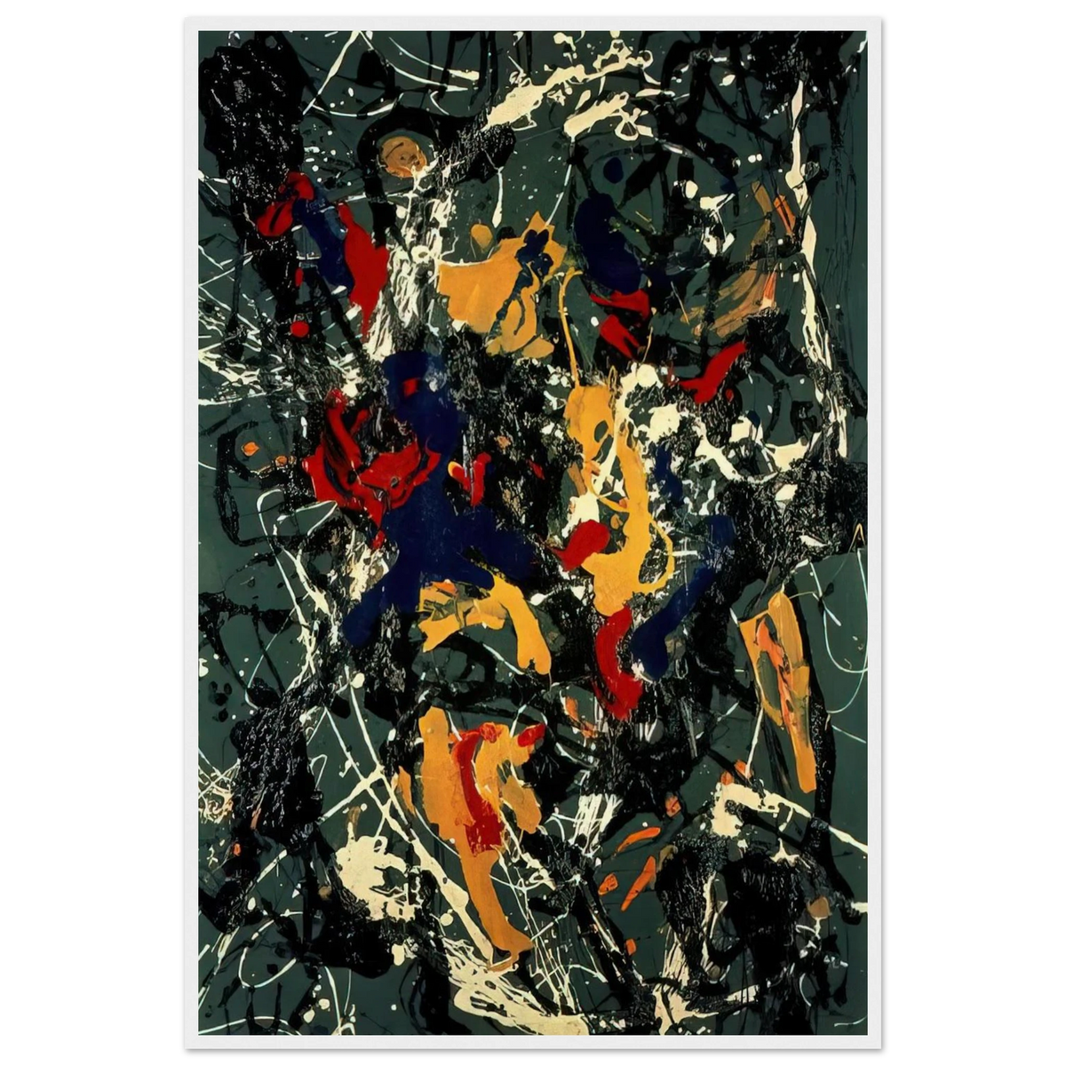 NUMBER 3 1948 Framed Poster | Jackson Pollock Framed Prints Wall Art | Jackson Pollock Store