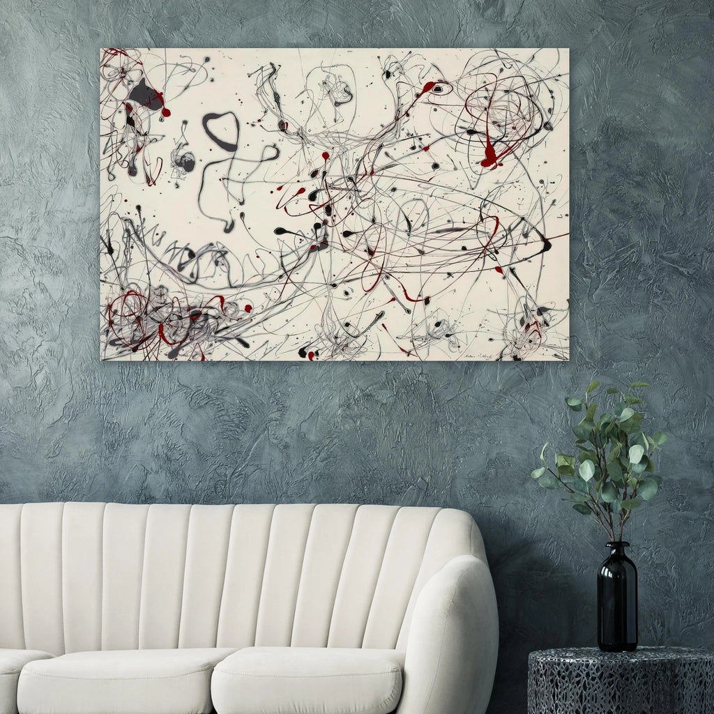 NUMBER 4 GRAY AND RED 1948 Poster | Jackson Pollock Poster | Jackson Pollock Store