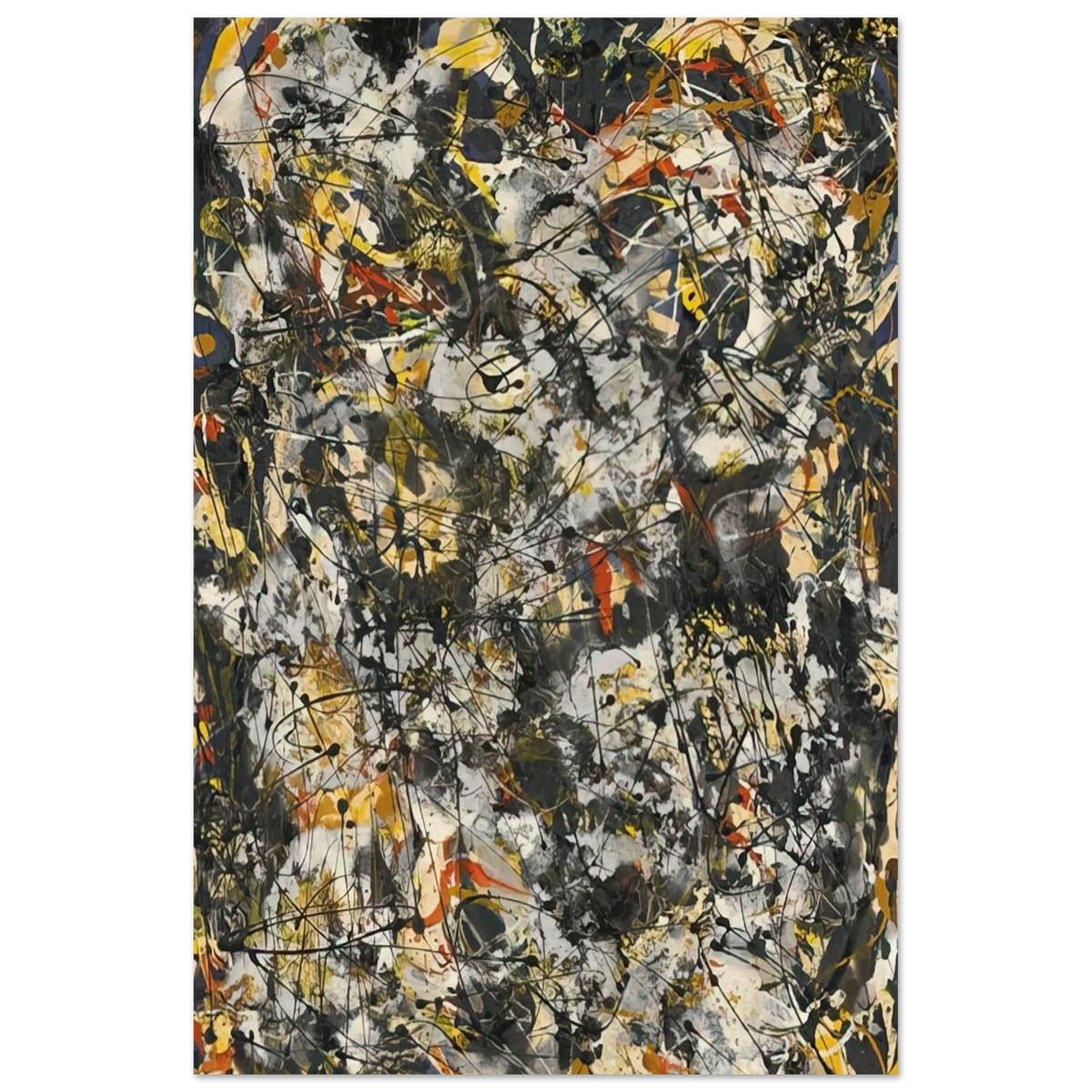 NUMBER 4 1951 Poster | Jackson Pollock Poster | Jackson Pollock Store