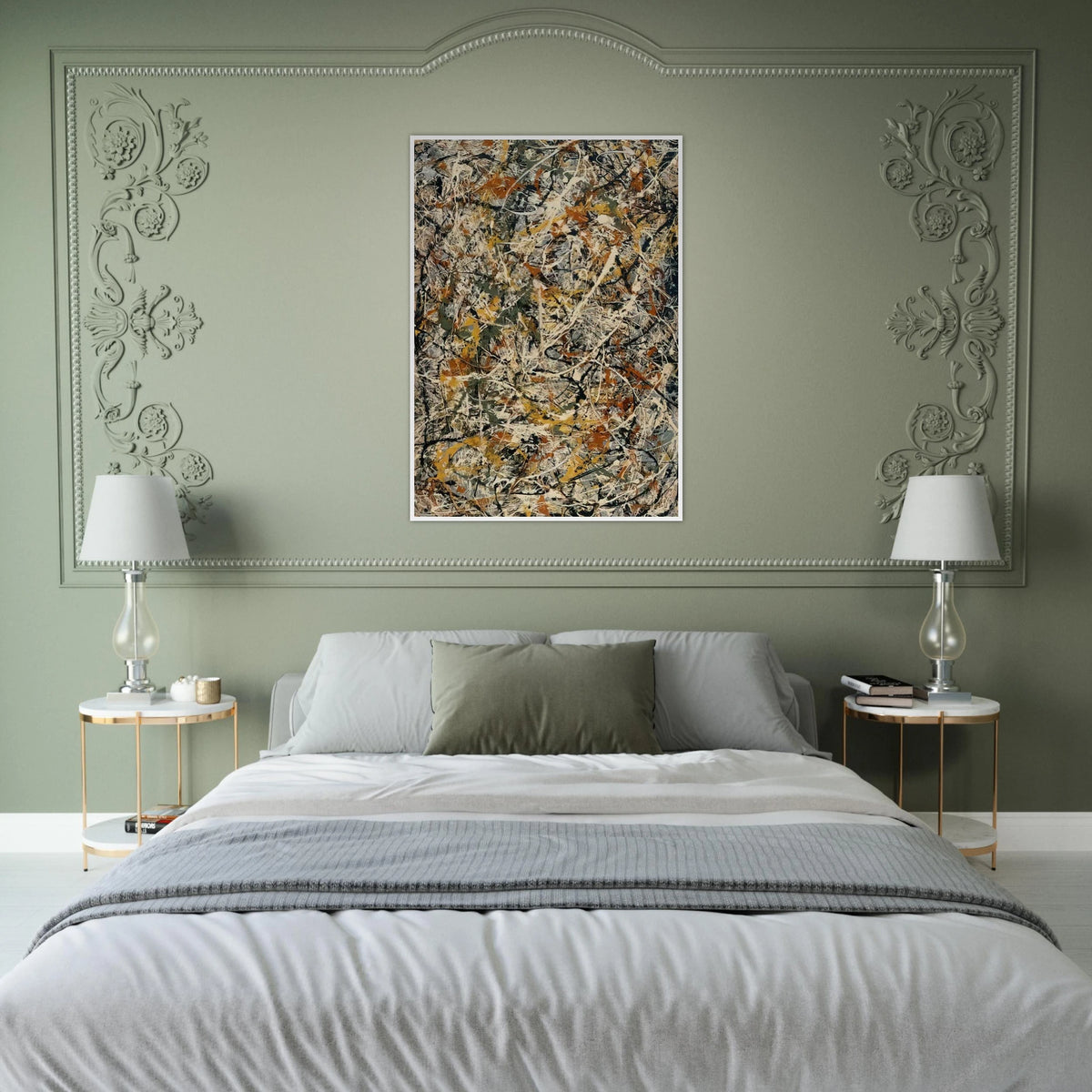 NUMBER 3 1 Framed Poster | Jackson Pollock Framed Prints Wall Art | Jackson Pollock Store