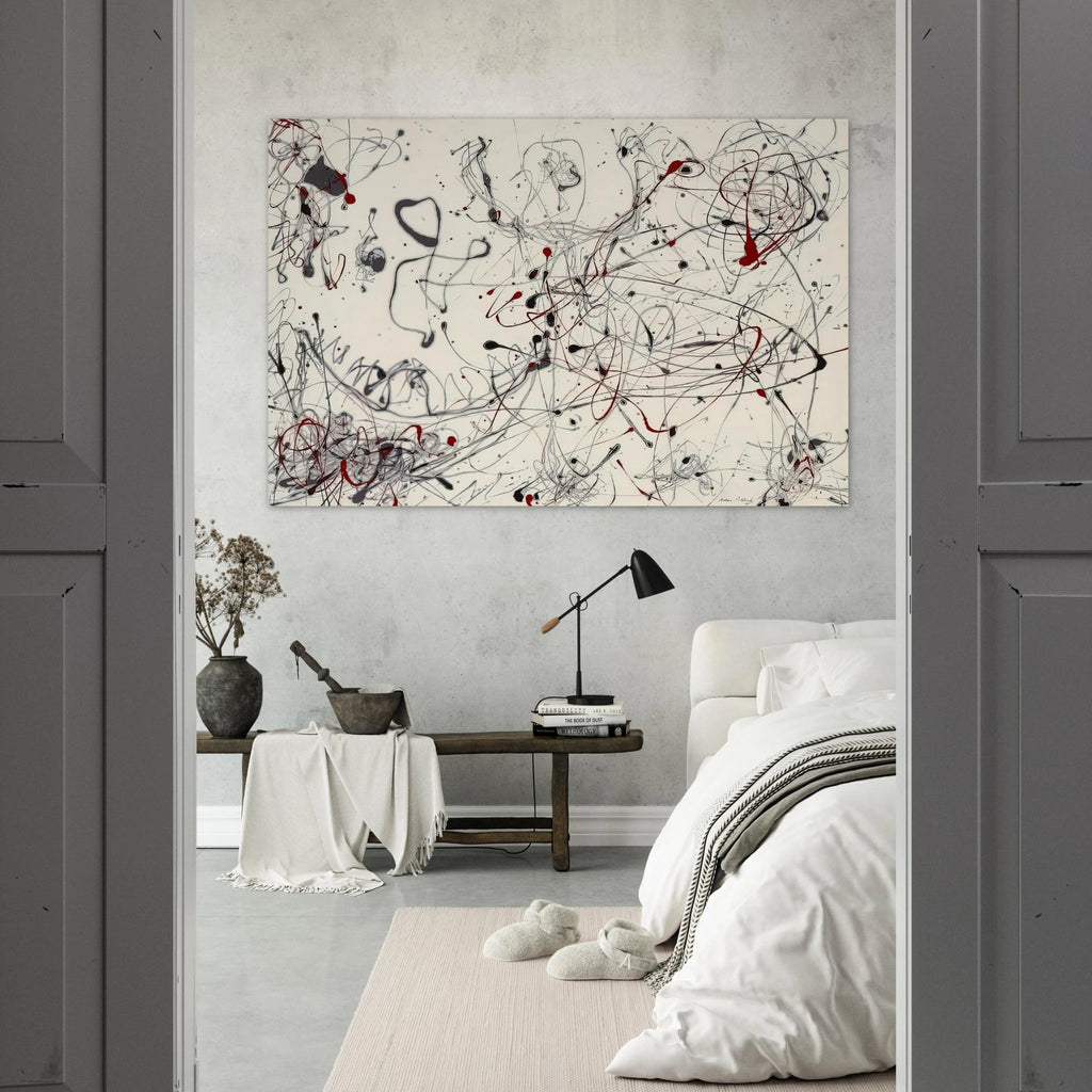 NUMBER 4 GRAY AND RED 1948 Poster | Jackson Pollock Poster | Jackson Pollock Store