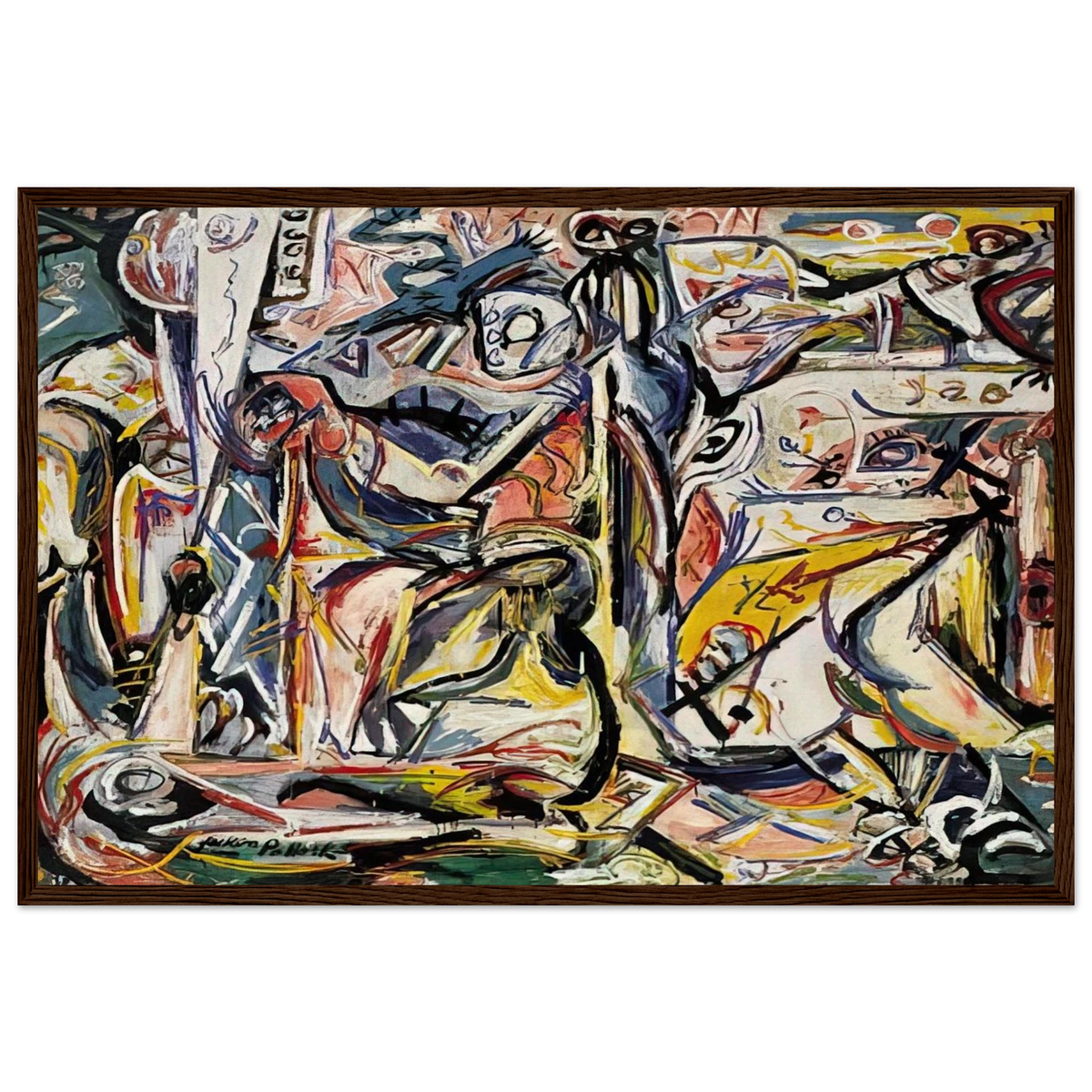 CIRCUMCISION JANUARY 1946 1 Framed Poster | Jackson Pollock Framed Prints Wall Art | Jackson Pollock Store