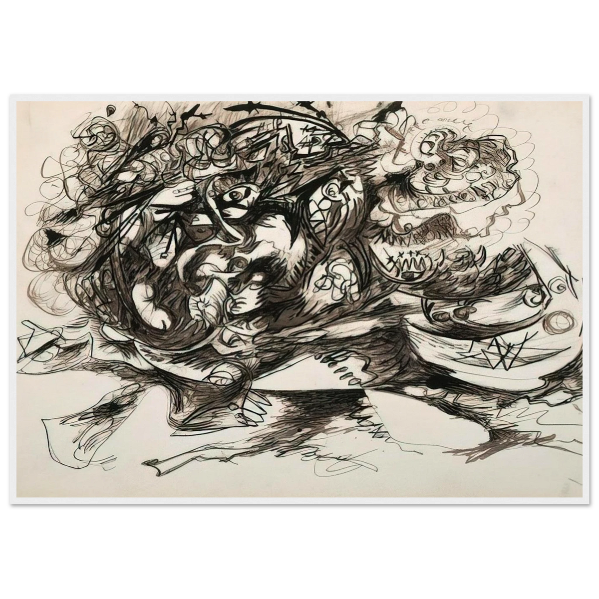 UNTITLED O CONNOR THAW 771 Framed Poster | Jackson Pollock Framed Prints Wall Art | Jackson Pollock Store