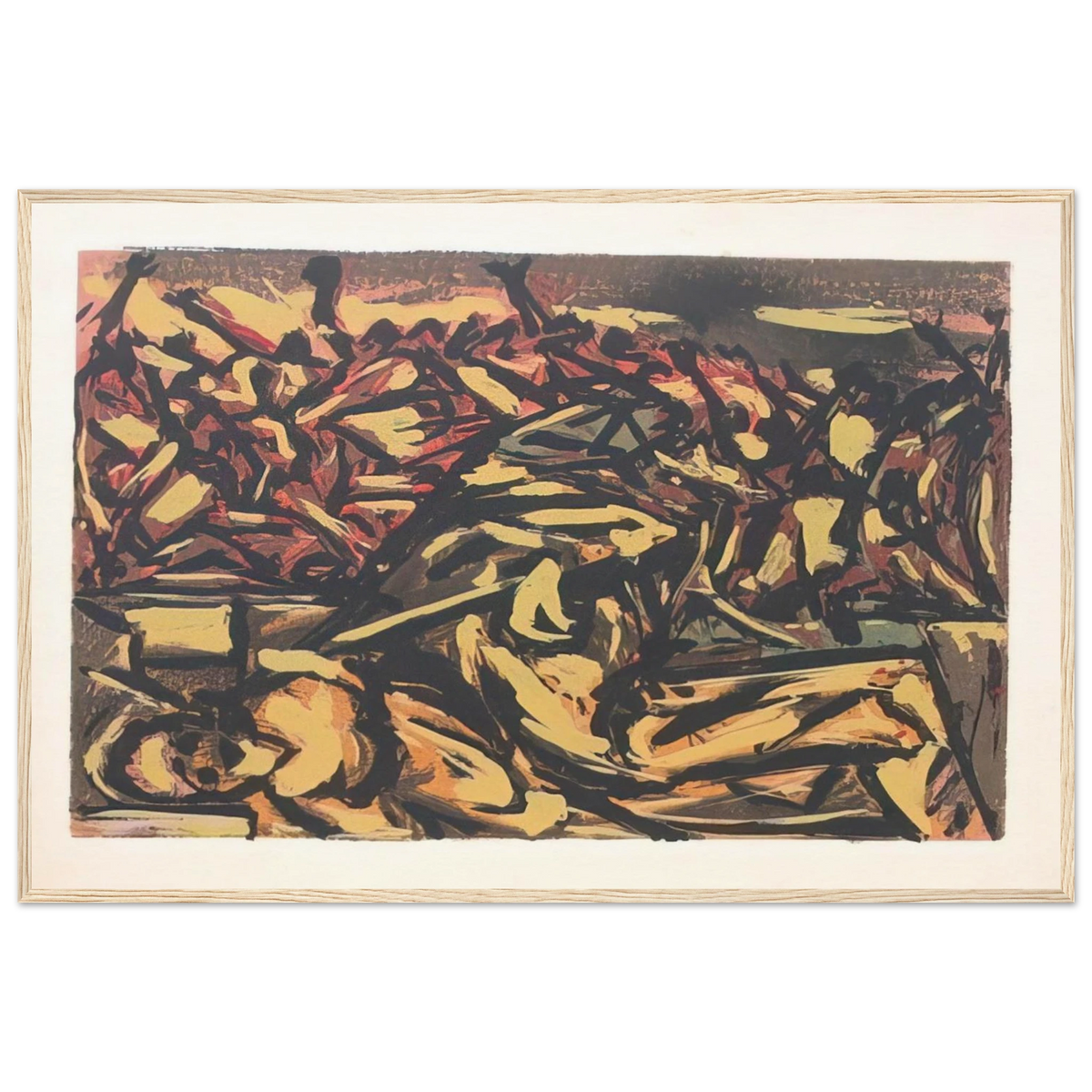 UNTITLED 1941 1 Framed Poster | Jackson Pollock Framed Prints Wall Art | Jackson Pollock Store