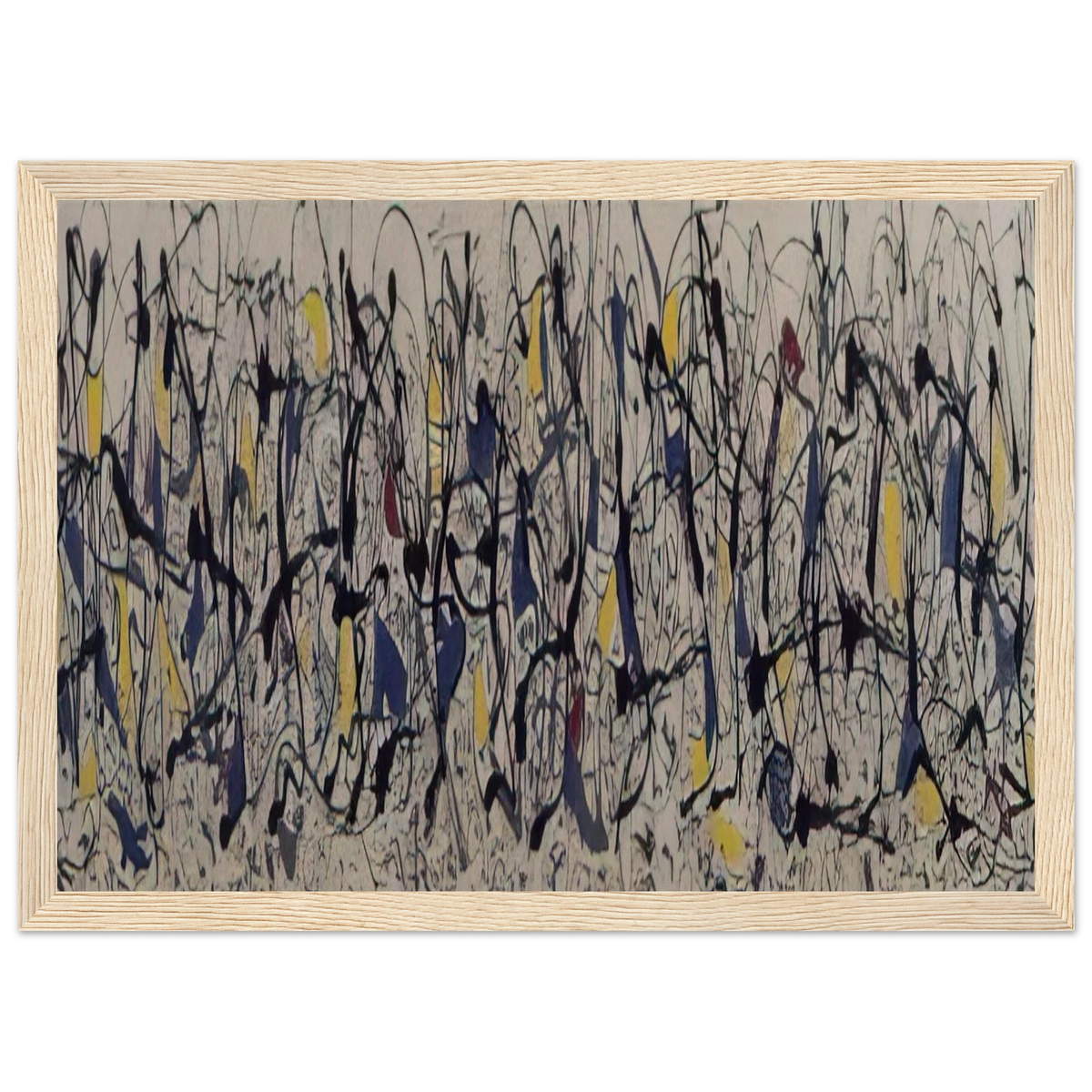 SUMMERTIME NUMBER 9A 1948 Framed Poster | Jackson Pollock Framed Prints Wall Art | Jackson Pollock Store