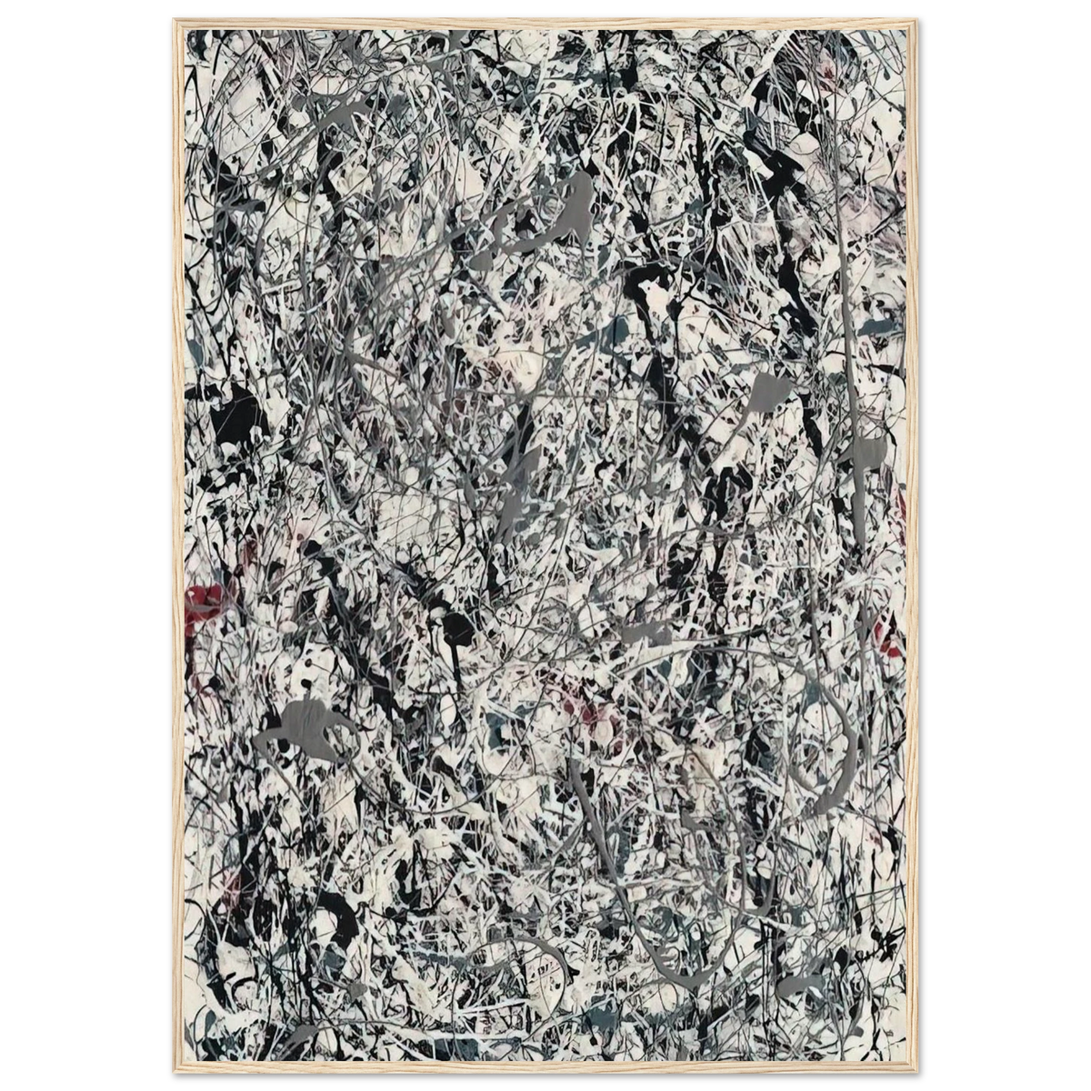 NUMBER 19 1948 Framed Poster | Jackson Pollock Framed Prints Wall Art | Jackson Pollock Store