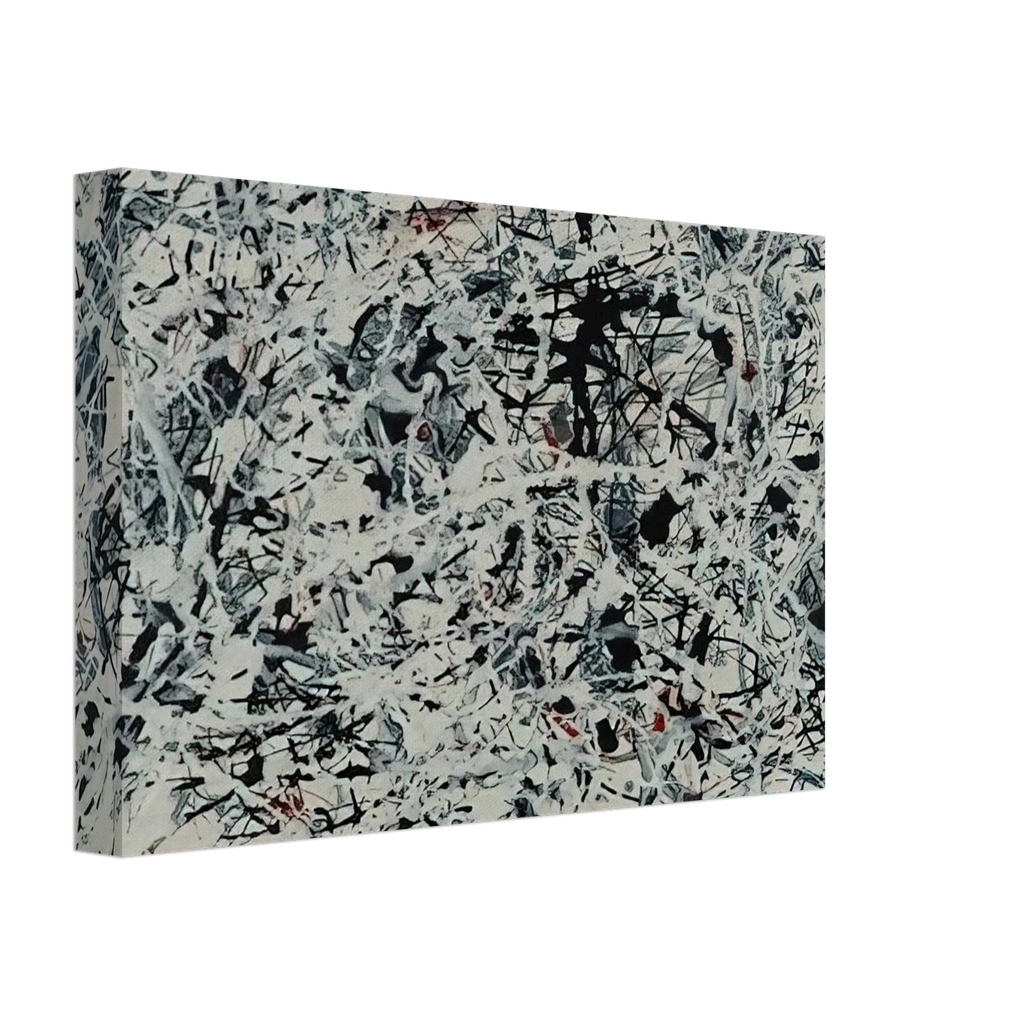 COMPOSITION WHITE BLACK BLUE AND RED ON WHITE 1948 Canvas | Jackson Pollock Canvas | Jackson Pollock Store