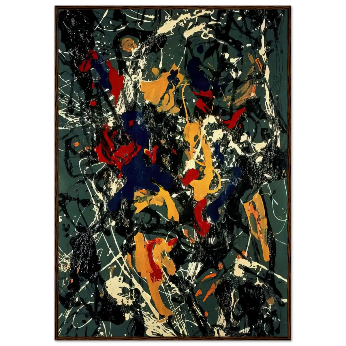 NUMBER 3 1948 Framed Poster | Jackson Pollock Framed Prints Wall Art | Jackson Pollock Store
