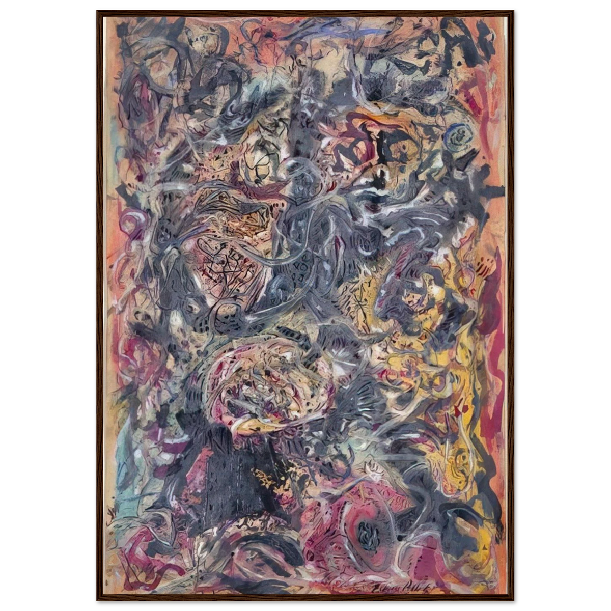 PATTERN Framed Poster | Jackson Pollock Framed Prints Wall Art | Jackson Pollock Store