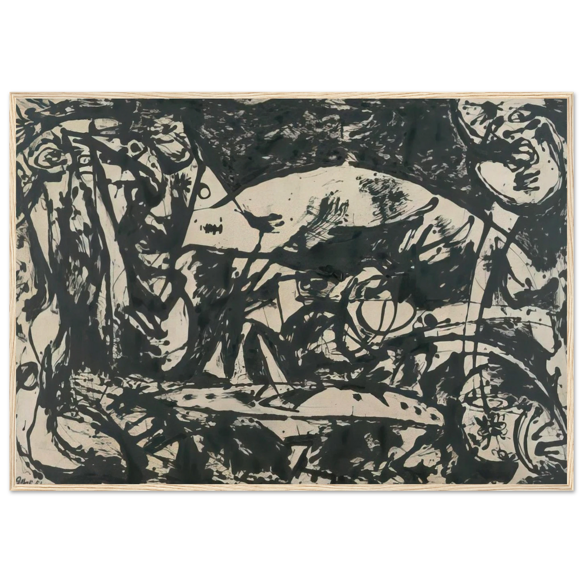 NUMBER 14 Framed Poster | Jackson Pollock Framed Prints Wall Art | Jackson Pollock Store