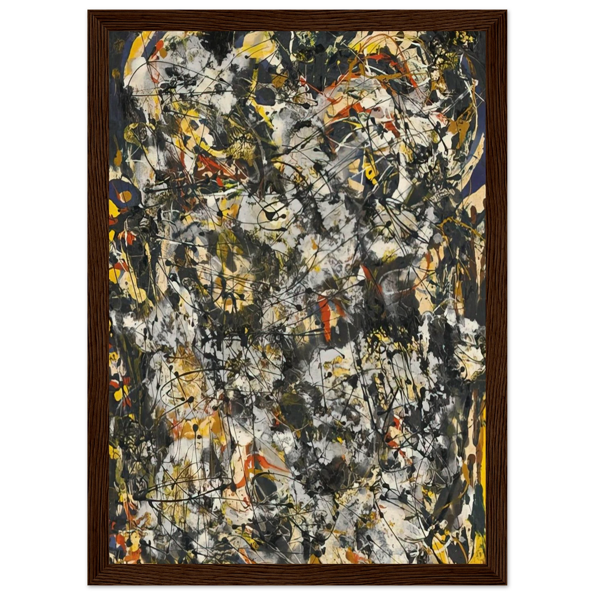 NUMBER 4 1951 Framed Poster | Jackson Pollock Framed Prints Wall Art | Jackson Pollock Store