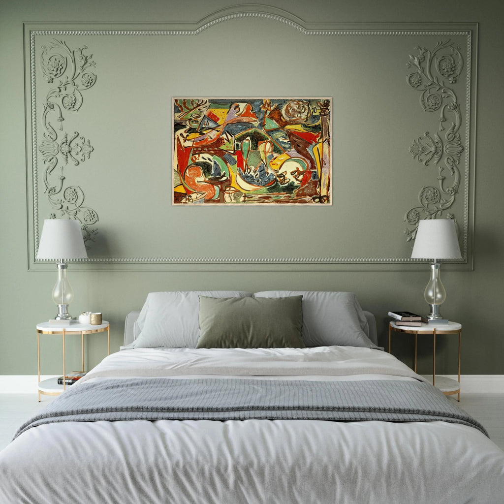 THE KEY Framed Poster | Jackson Pollock Framed Prints Wall Art | Jackson Pollock Store