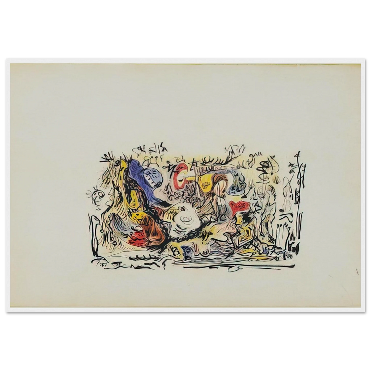 UNTITLED Framed Poster | Jackson Pollock Framed Prints Wall Art | Jackson Pollock Store