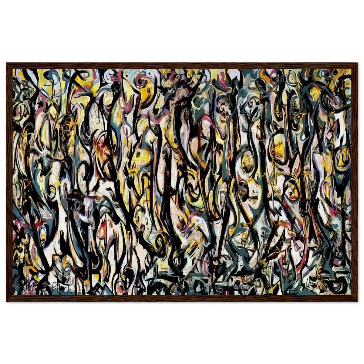 MURAL 1943 1 Framed Poster | Jackson Pollock Framed Prints Wall Art | Jackson Pollock Store