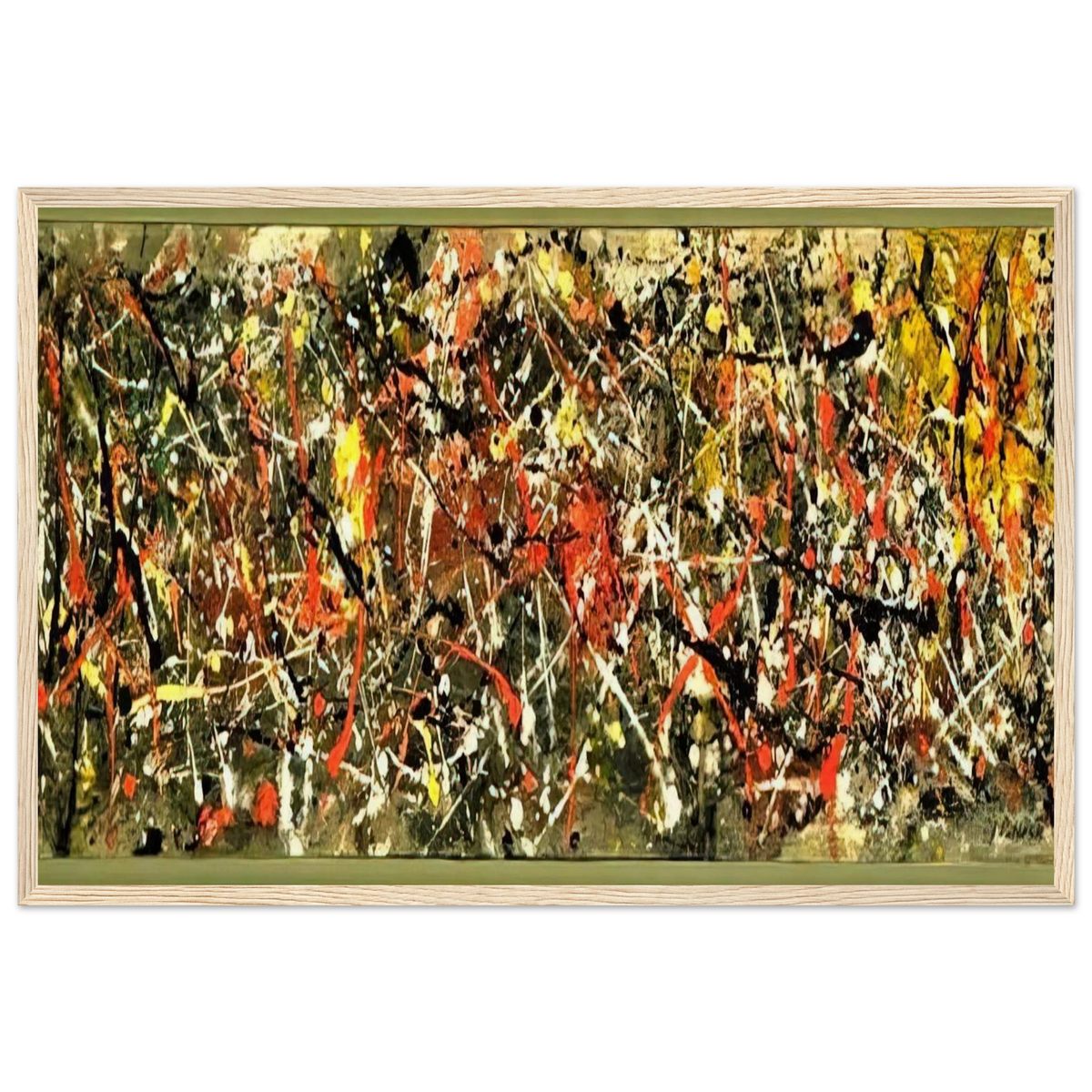 NUMBER 25 Framed Poster | Jackson Pollock Framed Prints Wall Art | Jackson Pollock Store