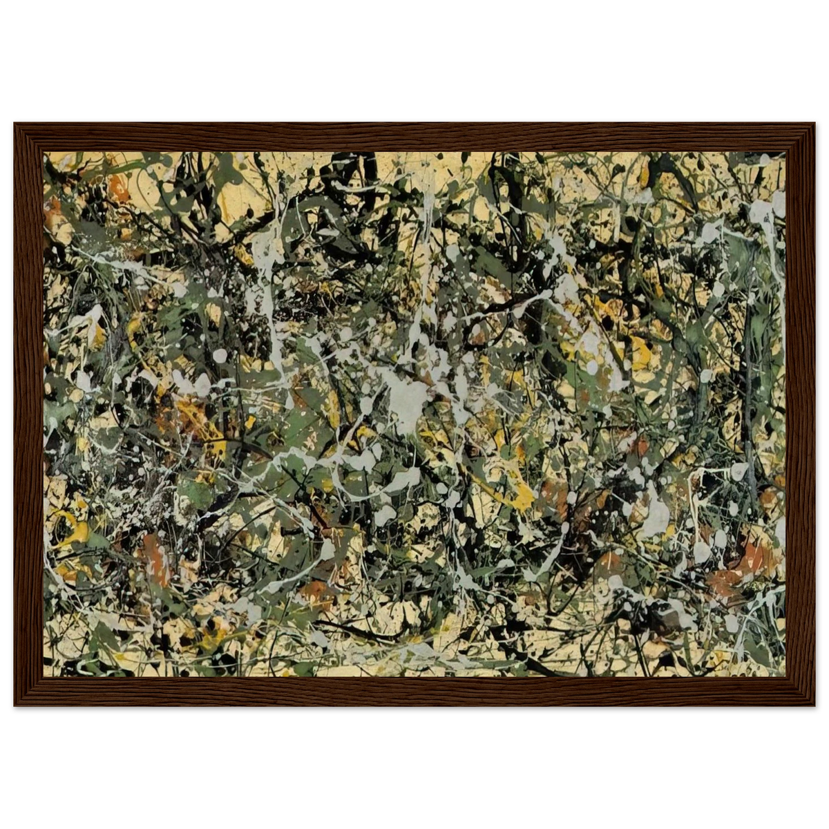 NUMBER 8 1949 Framed Poster | Jackson Pollock Framed Prints Wall Art | Jackson Pollock Store