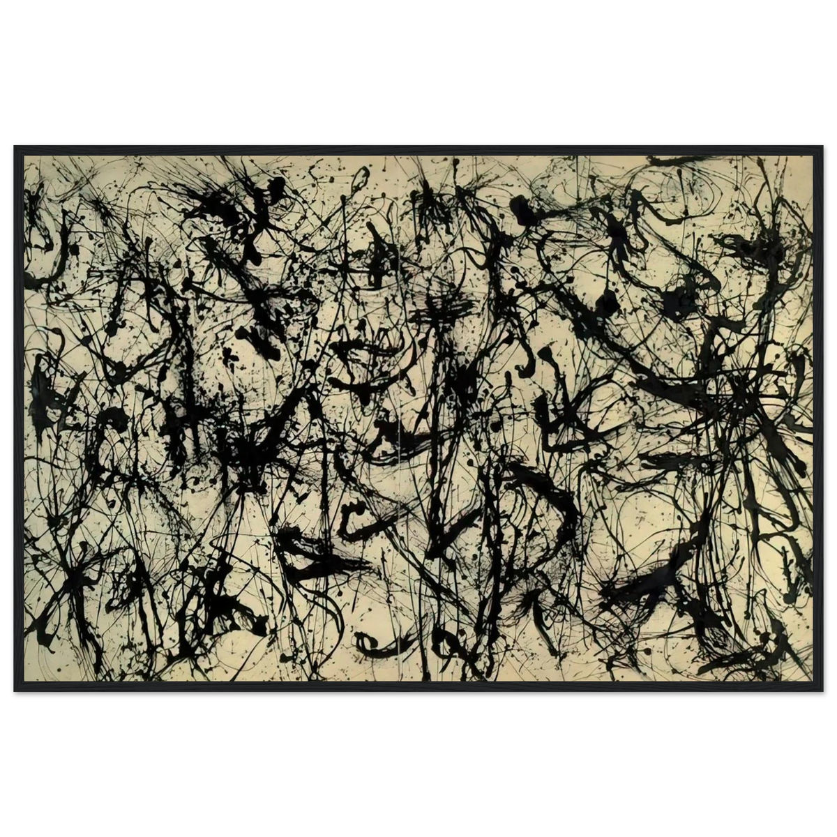 NUMBER 32 1950 Framed Poster | Jackson Pollock Framed Prints Wall Art | Jackson Pollock Store
