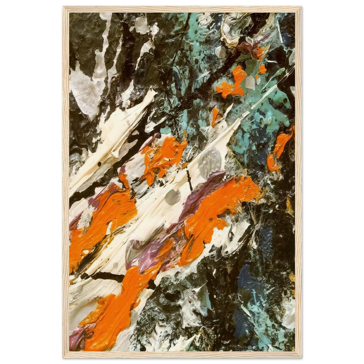 FULL FATHOM FIVE Framed Poster | Jackson Pollock Framed Prints Wall Art | Jackson Pollock Store