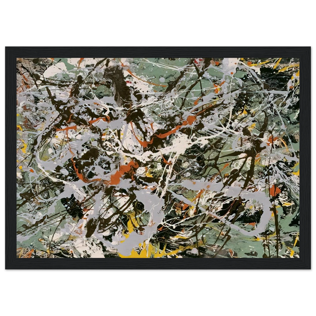UNTITLED GREEN SILVER 1949 Framed Poster | Jackson Pollock Framed Prints Wall Art | Jackson Pollock Store