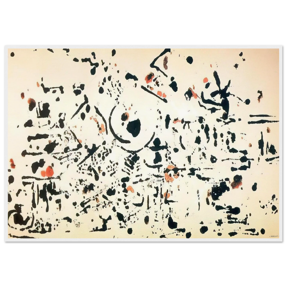 UNTITLED 1951 Framed Poster | Jackson Pollock Framed Prints Wall Art | Jackson Pollock Store
