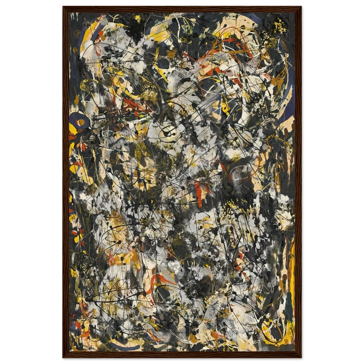 NUMBER 4 1951 Framed Poster | Jackson Pollock Framed Prints Wall Art | Jackson Pollock Store