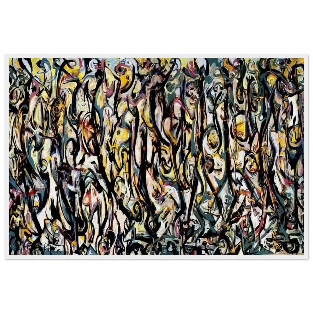 MURAL 1943 1 Framed Poster | Jackson Pollock Framed Prints Wall Art | Jackson Pollock Store
