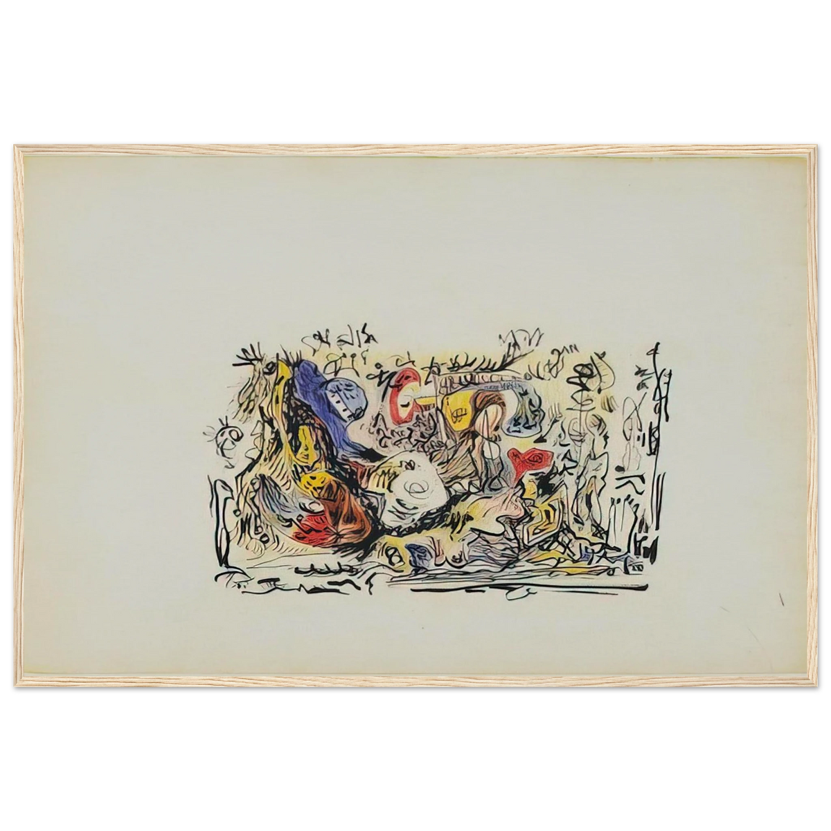 UNTITLED Framed Poster | Jackson Pollock Framed Prints Wall Art | Jackson Pollock Store