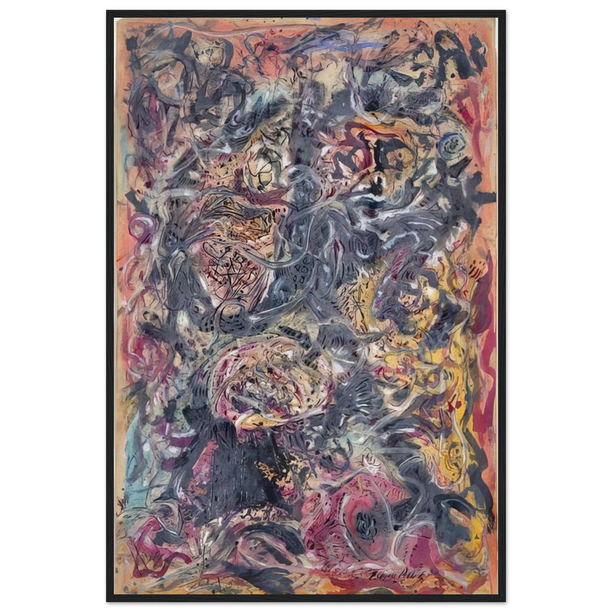PATTERN Framed Poster | Jackson Pollock Framed Prints Wall Art | Jackson Pollock Store