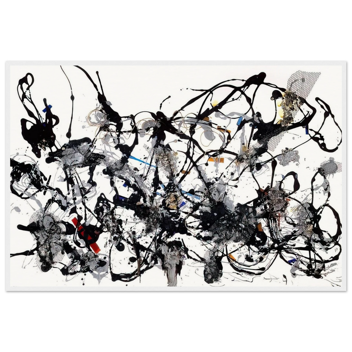 NUMBER 29 1950 Framed Poster | Jackson Pollock Framed Prints Wall Art | Jackson Pollock Store