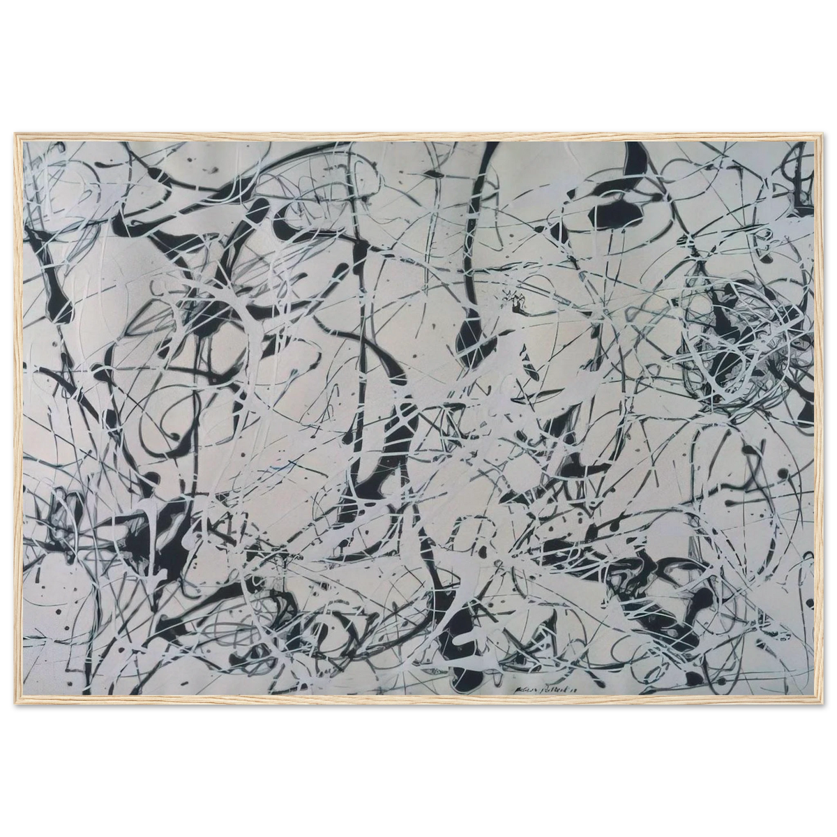 NUMBER 23 Framed Poster | Jackson Pollock Framed Prints Wall Art | Jackson Pollock Store