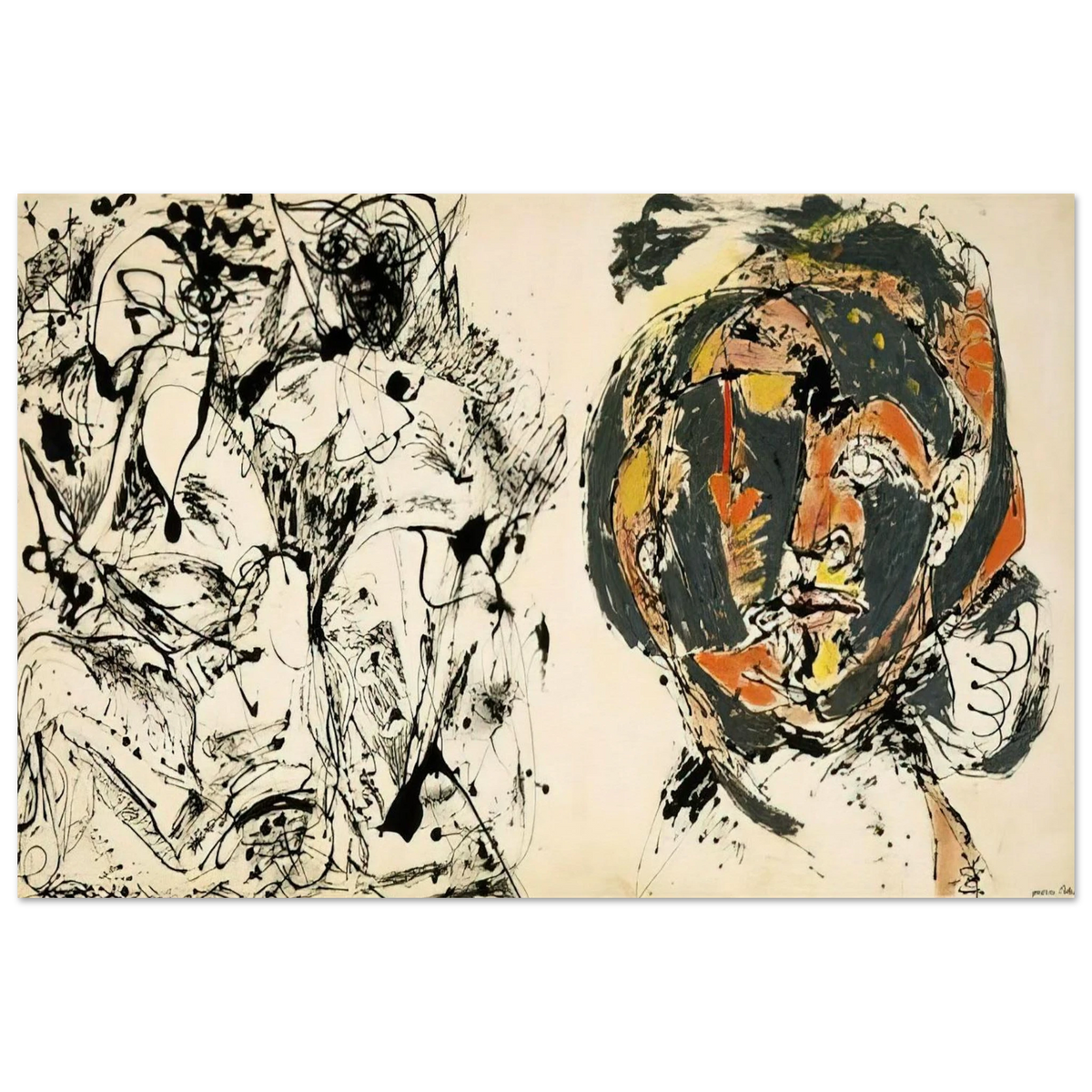 PORTRAIT AND A DREAM 1953 Poster | Jackson Pollock Poster | Jackson Pollock Store