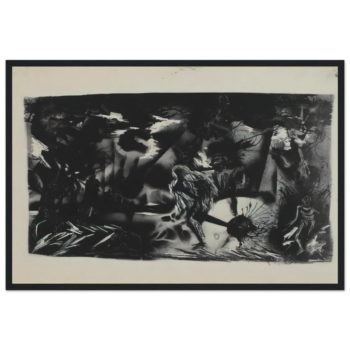 FIGURES IN A LANDSCAPE Framed Poster | Jackson Pollock Framed Prints Wall Art | Jackson Pollock Store
